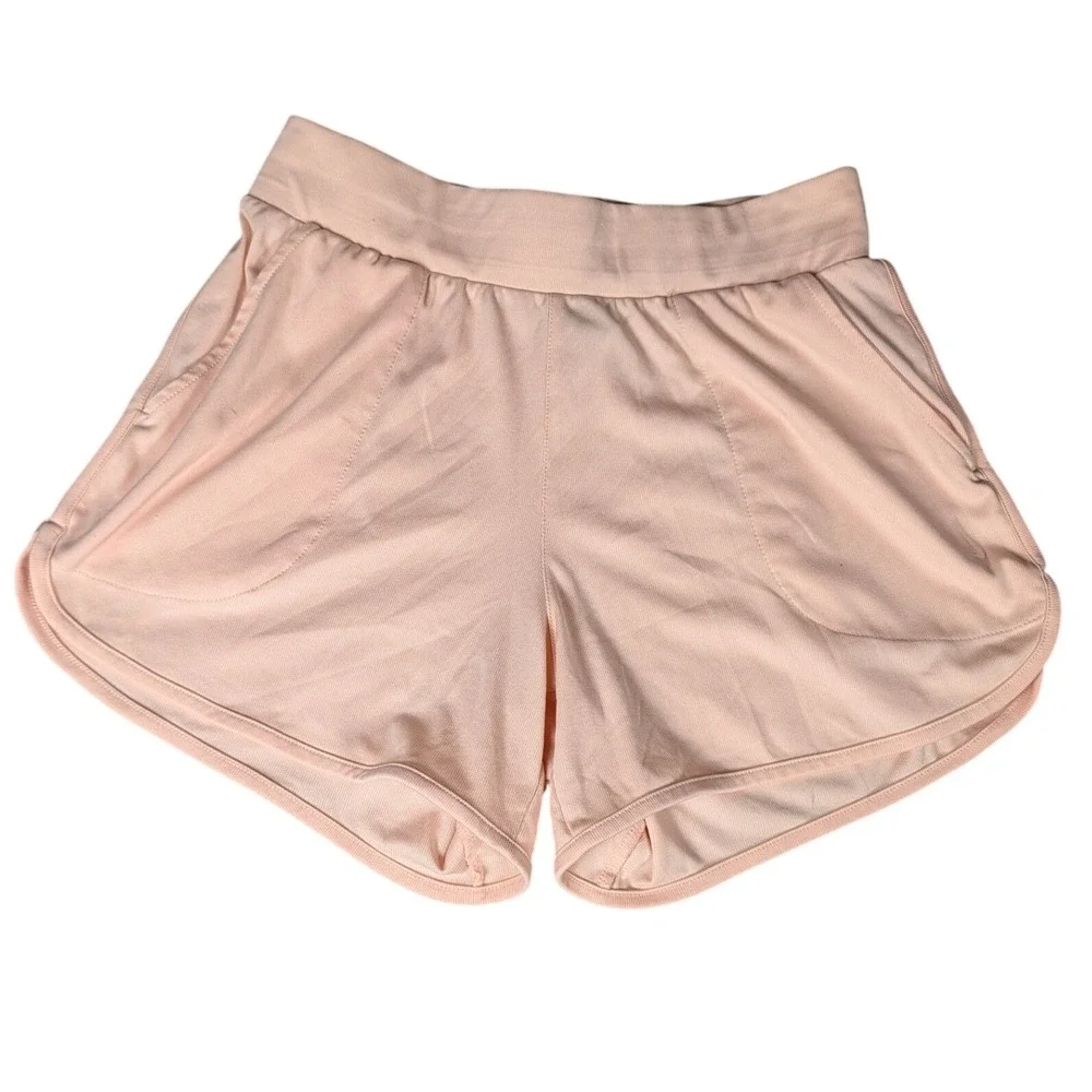 Nike Dri-FIT Peach Pink Athletic Dolphin Hem Training Shorts 5540